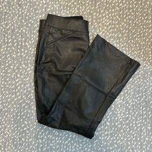 Spanx // Faux Leather Cropped Kick Flare Pant